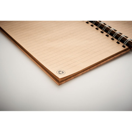 CUAD. ESP. FUSTA A5 BAMBU 70f RATLLAT PAPER KRAFT RECICLAT