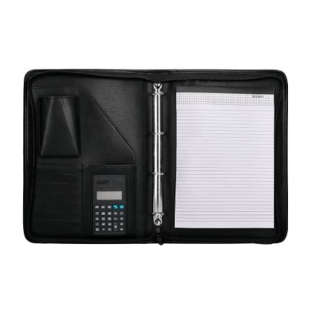 PORTA BLOC + 4 ANELLES FOLI CREMALLERA NEGRE