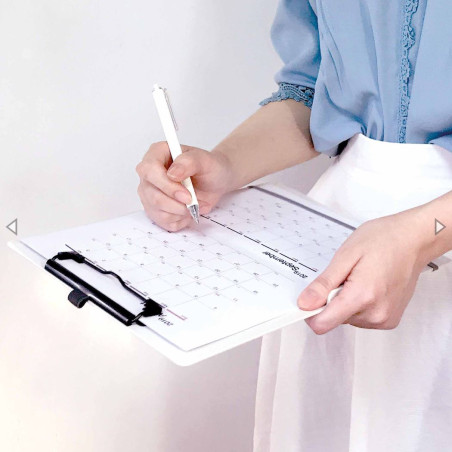 PLACA PINÇA A4 PLEGABLE A A5 PLASTIC BLANC CLIPBOARD