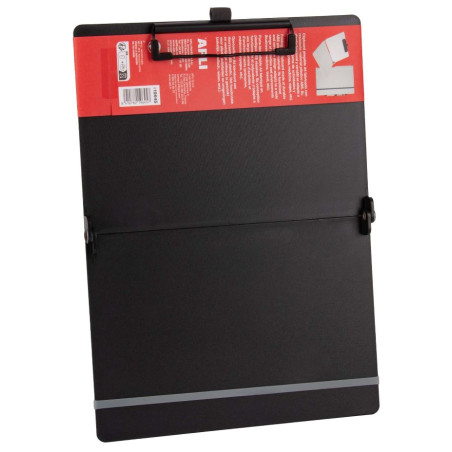 PLACA PINÇA A4 PLEGABLE A A5 PLASTIC NEGRE CLIPBOARD