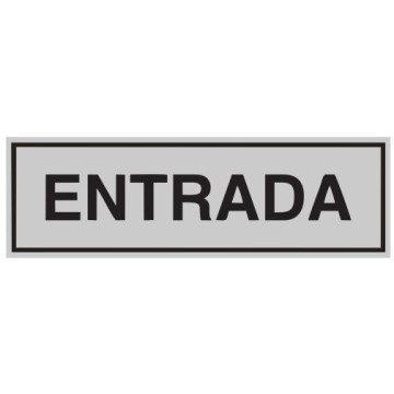 SENYAL EVACUACIO "ENTRADA" 175x055 ALUMINI estandar