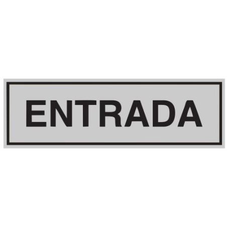 SENYAL EVACUACIO "ENTRADA" 175x055 ALUMINI estandar