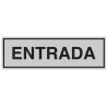 SENYAL EVACUACIO "ENTRADA" 175x055 ALUMINI estandar
