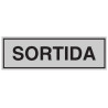 SENYAL EVACUACIO "SORTIDA" 175x055 ALUMINI estandar