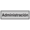 SENYAL INFORMACIO "ADMINISTRACION" 175x055 ALUMINI estandar