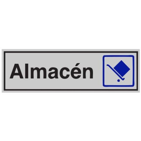 SENYAL INFORMACIO "ALMACEN" 175x055 ALUMINI estandar