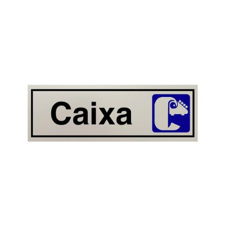 SENYAL INFORMACIO "CAIXA" 175x055 ALUMINI estandar