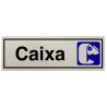 SENYAL INFORMACIO "CAIXA" 175x055 ALUMINI estandar