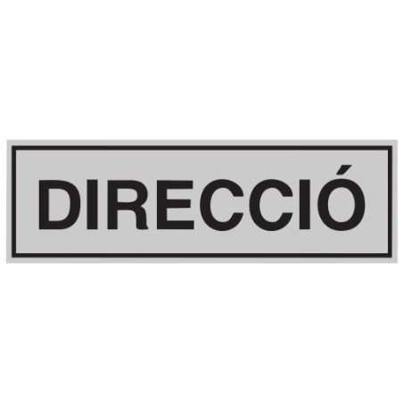 SENYAL INFORMACIO "DIRECCIO" 175x055 ALUMINI estandar