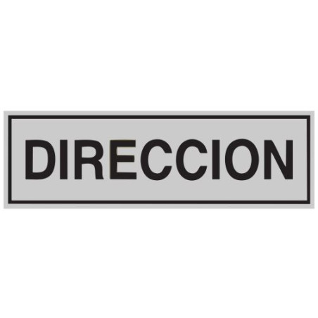 SENYAL INFORMACIO "DIRECCION" 175x055 ALUMINI estandar
