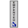 SENYAL INFORMACIO "EMPENYEU" 055x175 ALUMINI estandar
