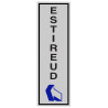 SENYAL INFORMACIO "ESTIREU" 055x175 ALUMINI estandar