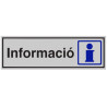 SENYAL INFORMACIO "INFORMACIO" 175x055 ALUMINI estandar