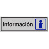 SENYAL INFORMACIO "INFORMACION" 175x055 ALUMINI estandar