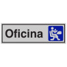 SENYAL INFORMACIO "OFICINA" 175x055 ALUMINI estandar