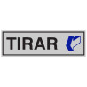 SENYAL INFORMACIO "TIRAR" 175x055 ALUMINI estandar