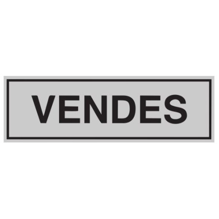 SENYAL INFORMACIO "VENDES" 175x055 ALUMINI estandar