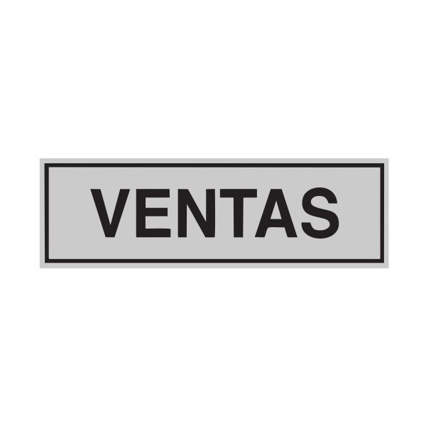 SENYAL INFORMACIO "VENTAS" 175x055 ALUMINI estandar