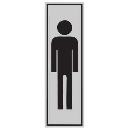 SENYAL INFORMACIO WC HOME 055x175 ALUMINI estandar