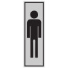 SENYAL INFORMACIO WC HOME 055x175 ALUMINI estandar