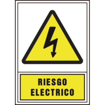 SENYAL PERILL "RIESGO ELECTRICO" 150x210 (A5) PVC