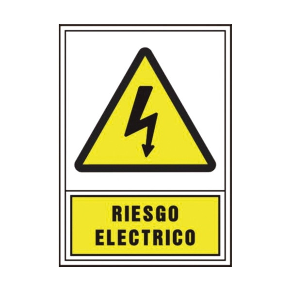 SENYAL PERILL "RIESGO ELECTRICO" 150x210 (A5) PVC