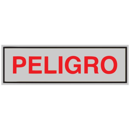 SENYAL PERILL "PELIGRO" 175x055 ALUMINI estandar