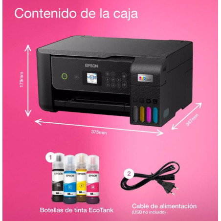 MULTIFUNCIO INK-JET COPIA / ESCANER EPSON 2870 (104) ECOTANK