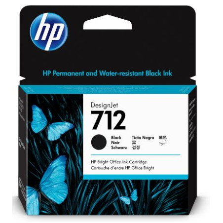 CARTUTX H.P. (3ED71A) (712XL) NEGRE 80ml