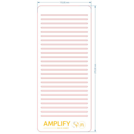BADGE HOLDER RACK METACRILAT 25 POSICIONS PERSONALITZABLE (PORTA