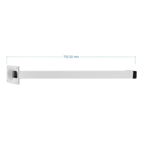 MASTIL BANDEROLA 700x25x25 ACER BLANC