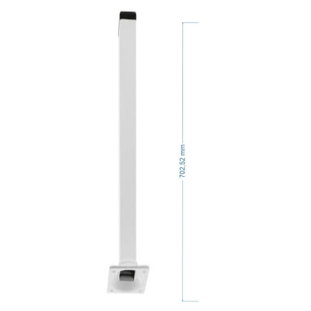MASTIL BANDEROLA 700x25x25 ACER BLANC