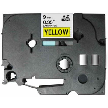 CINTA C BROTHER TZ621 09mm NEGRE/GROC