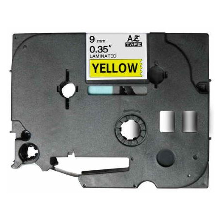 CINTA C BROTHER TZ621 09mm NEGRE/GROC