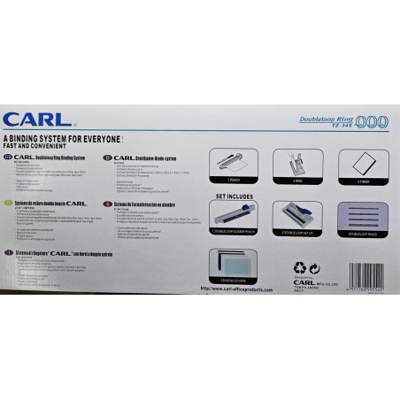 ENCUADERNADORA WIRE-O CARL TZ34S