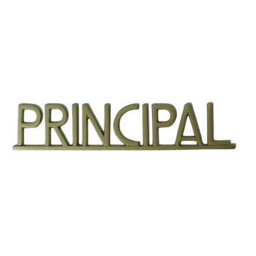 PLACA PISOS FUNDICIO  60mm ALUMINI PINTAT DAURAT "PRINCIPAL"
