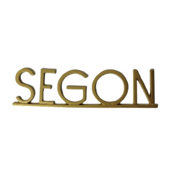 PLACA PISOS FUNDICIO  60mm ALUMINI PINTAT DAURAT "SEGON"