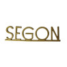 PLACA PISOS FUNDICIO  60mm ALUMINI PINTAT DAURAT "SEGON"