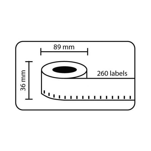 ETIQUETES C DYMO LW 36x89 (260u.) S0722400/99012 CHIP ETIQUETES C DYMO LW 36x89 (260u.) S0722400/99012 CHIP