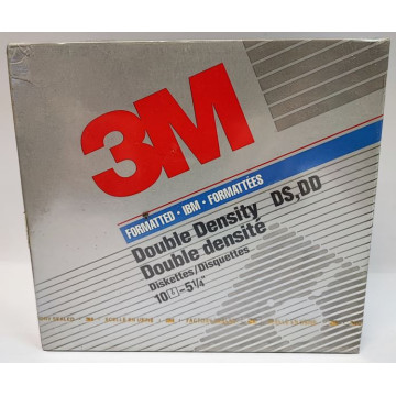 DISKETTE 5" 1/4 2D FMT 3M (10u)