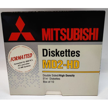 DISKETTE 5" 1/4 HD FMT 3M (10u)