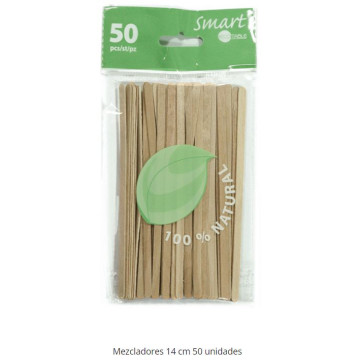 CULLARETA PALETINA PER CAFE de FUSTA 14cm x 5mm (50u)