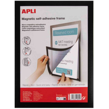 MARC MAGNETIC MEGAFRAME A4 VERMELL / PLATA / NEGRE (1u.) APLI 19