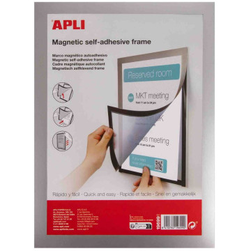 MARC MAGNETIC MEGAFRAME A4 VERMELL / PLATA / NEGRE (1u.) APLI 19