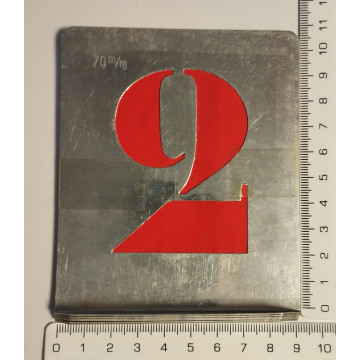 PLANTILLA NUMEROS/LLETRES ZINC 15/20/25/30/35/40/50/55/60/65MM