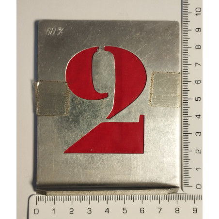 PLANTILLA NUMEROS/LLETRES ZINC 15/20/25/30/35/40/50/55/60/65MM