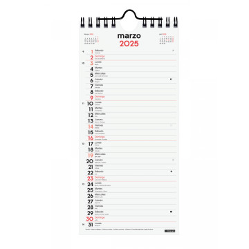 CALENDARI PARED ESP. M/V 110x2300 APU. SP FINOCAM AÑO 2025