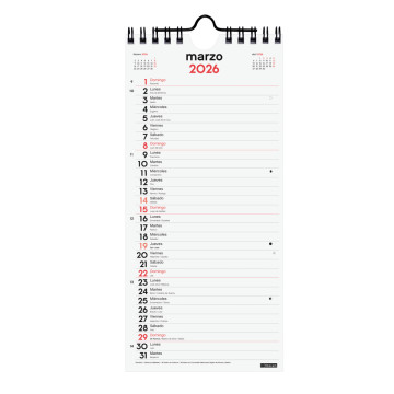 CALENDARI PARED ESP. M/V 110x2300 APU. SP FINOCAM AÑO 2025
