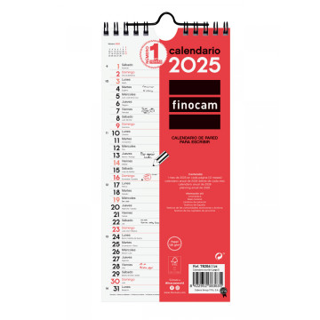 CALENDARI PARED ESP. M/V 110x2300 APU. SP FINOCAM AÑO 2025