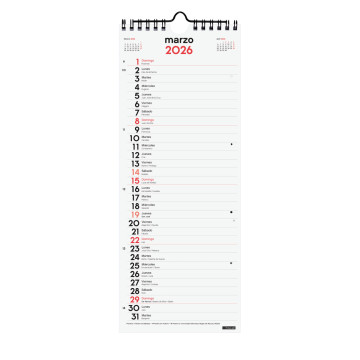 CALENDARI PARED ESP. M/V 130x330 APU. SP FINOCAM AÑO 2025